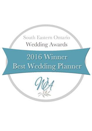 2016 South Eastern Ontario Wedding Awards – Winner in Top Wedding/Event Planner Category