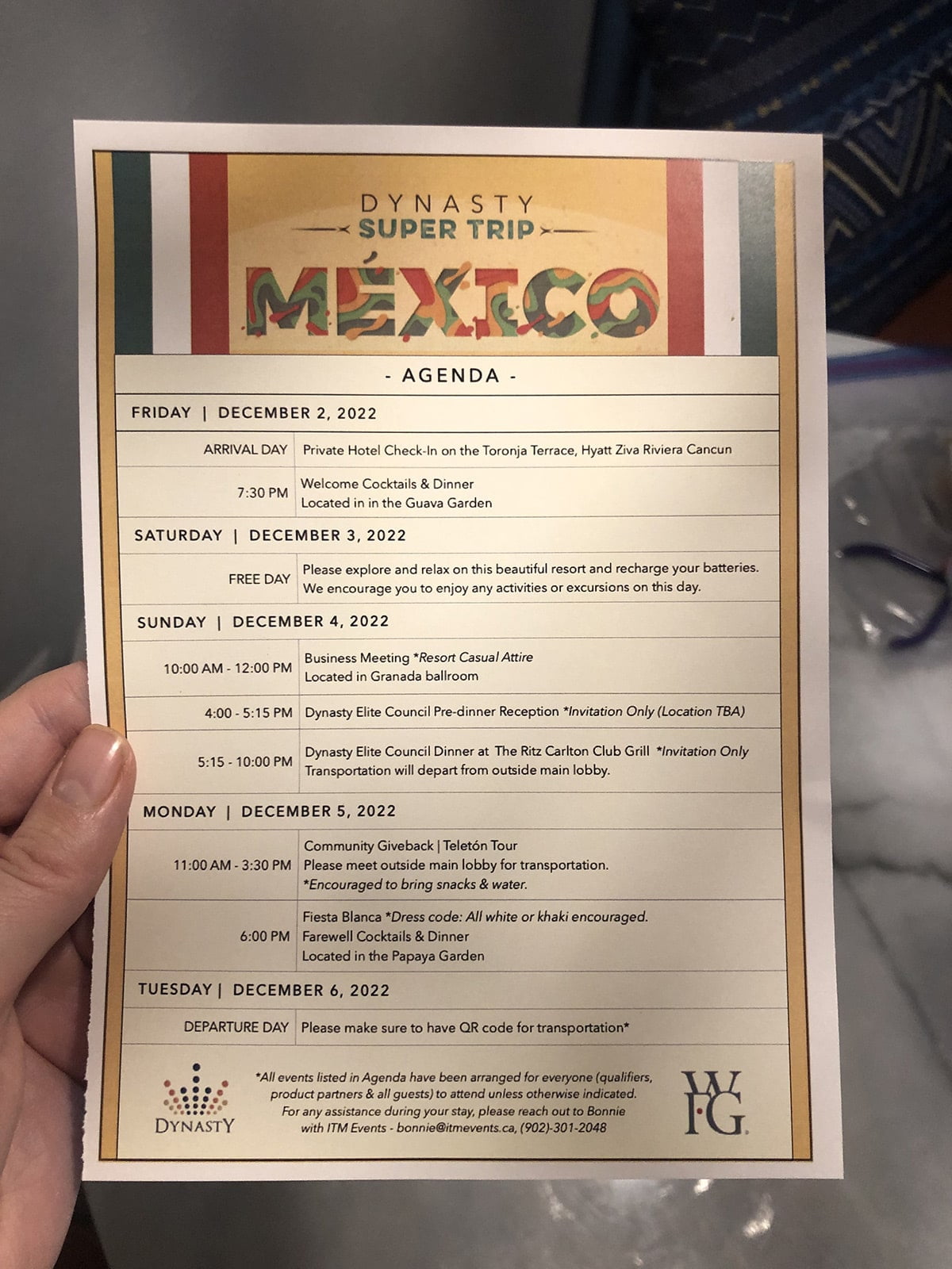 WFG Mexico Incentive Program